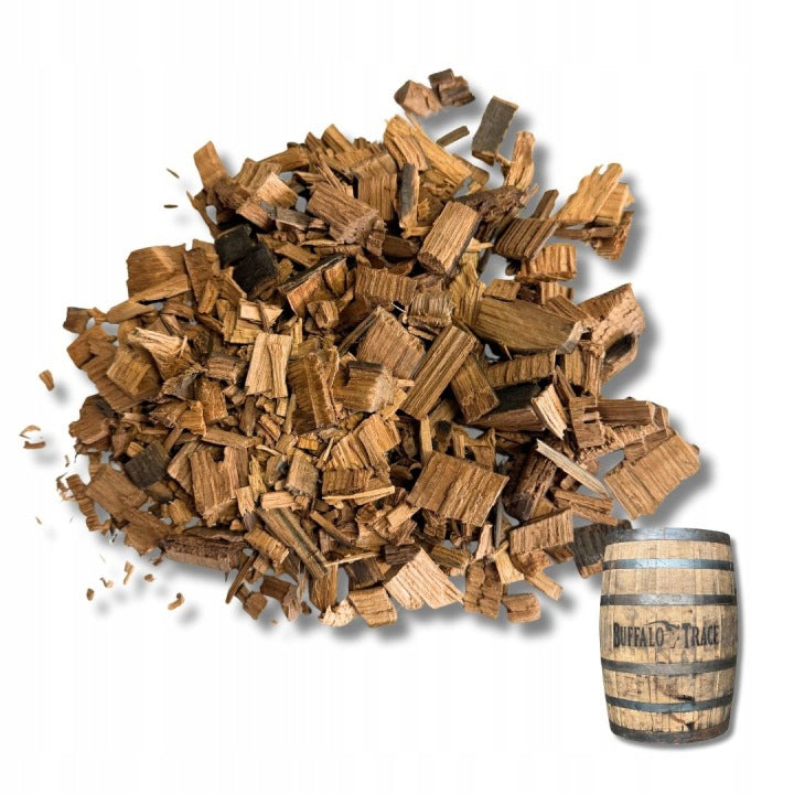 Płatki dębowe 100g z beczki po whiskey Buffalo Trace do bimbru piwa wódki