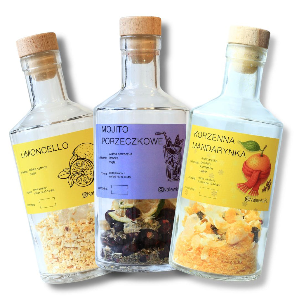 Zestaw do robienia nalewek Cytrusowy 3 smaki