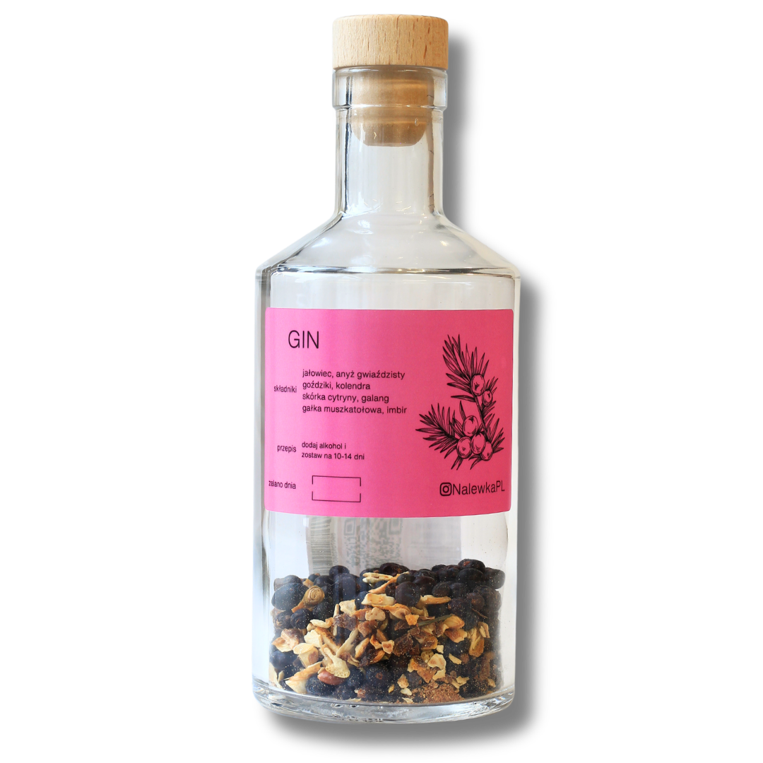 Gin zestaw do przygotowania nalewki NalewkaPL