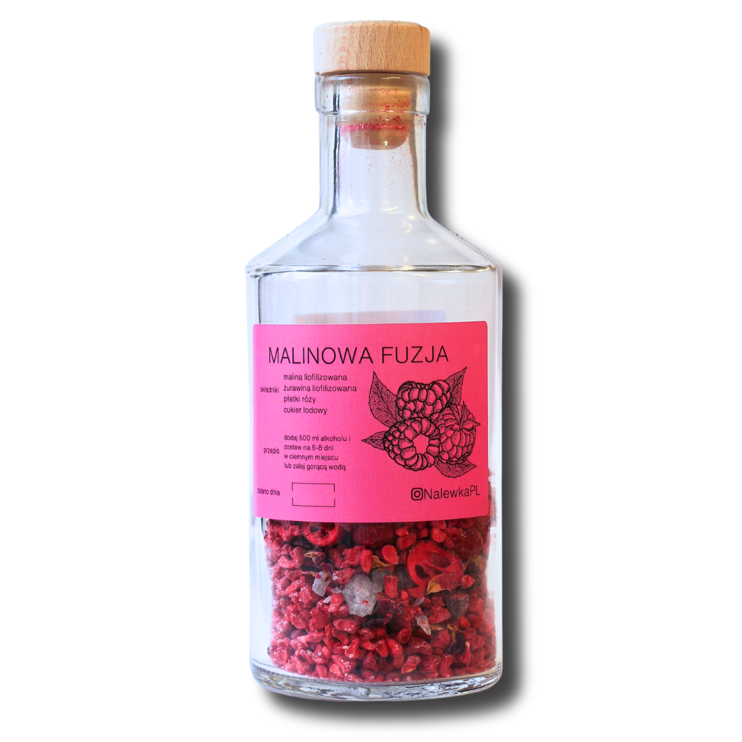 Zestaw do robienia nalewki Malinowa Fuzja