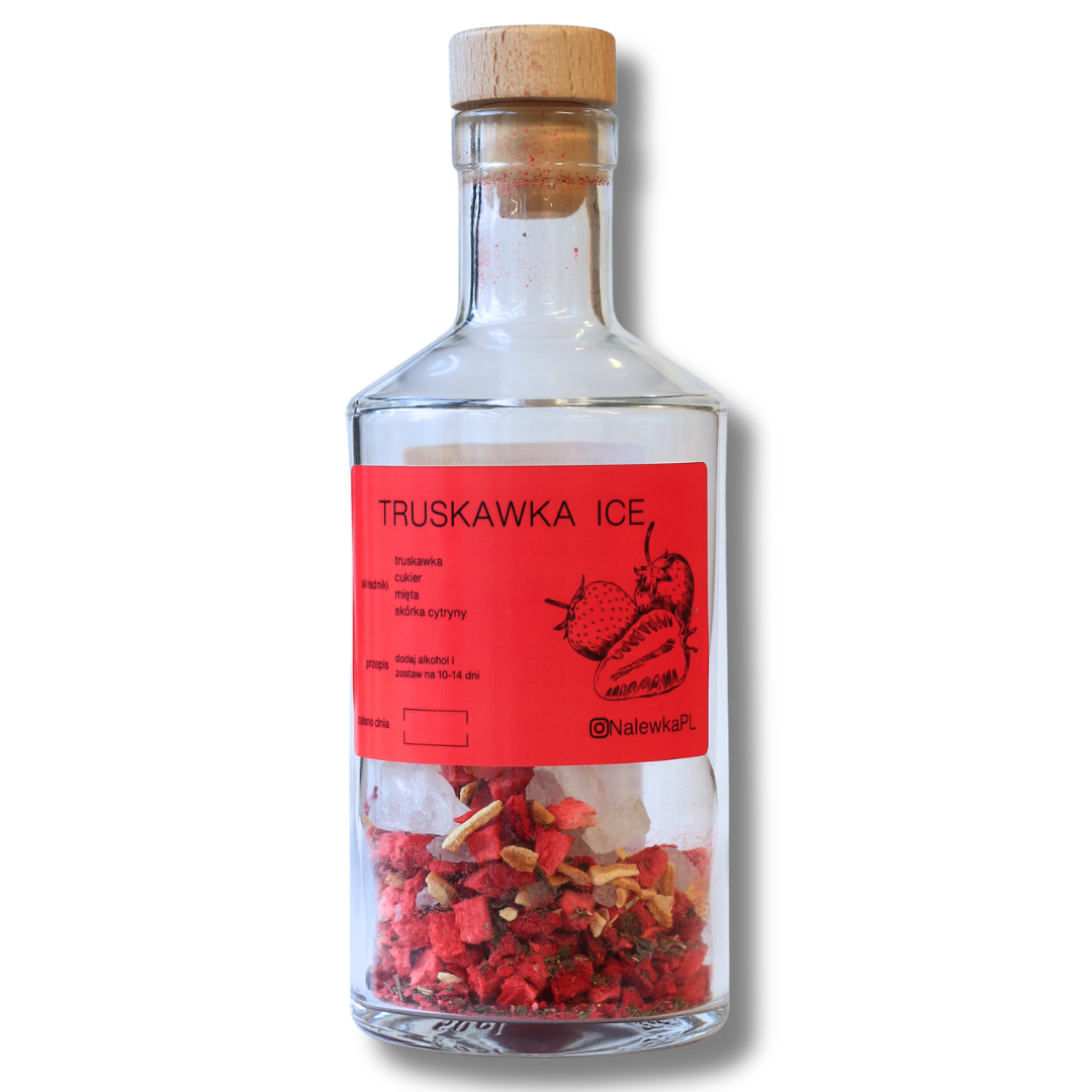 Zestaw do robienia nalewki Truskawka ICE