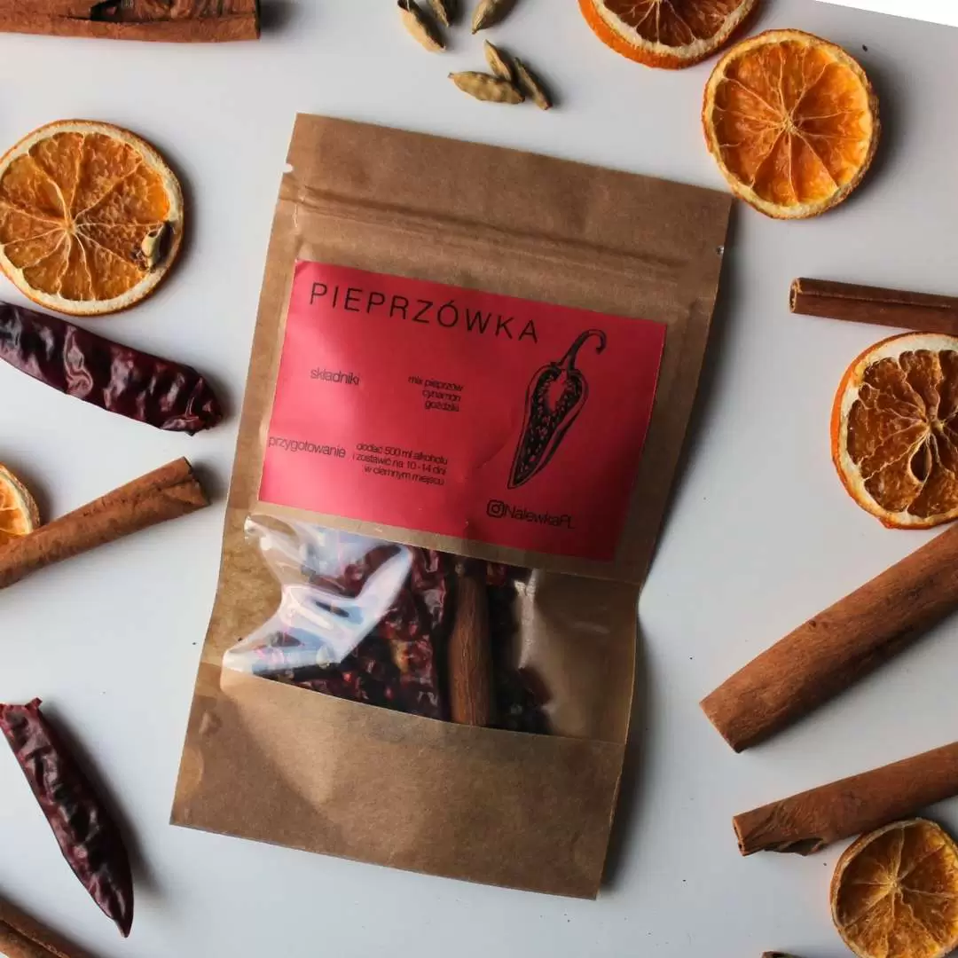 Zestaw do robienia nalewki o smaku Pieprzówka