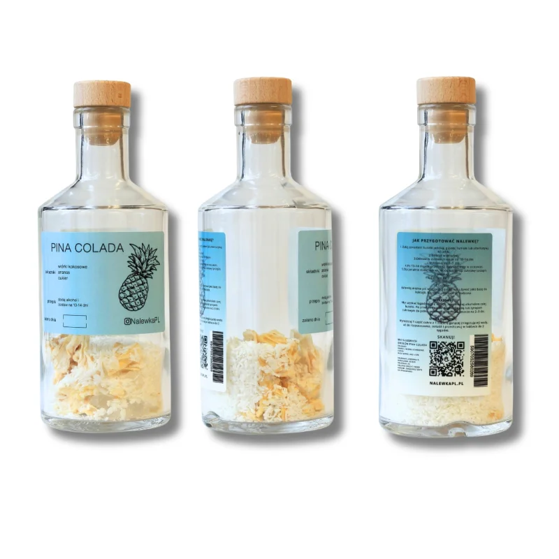 Pina Colada mieszanka do robienia napojów, nalewek szklana butelka 500ml  